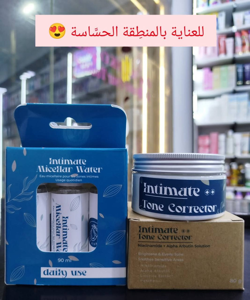 intimate micellar water + tone corrector